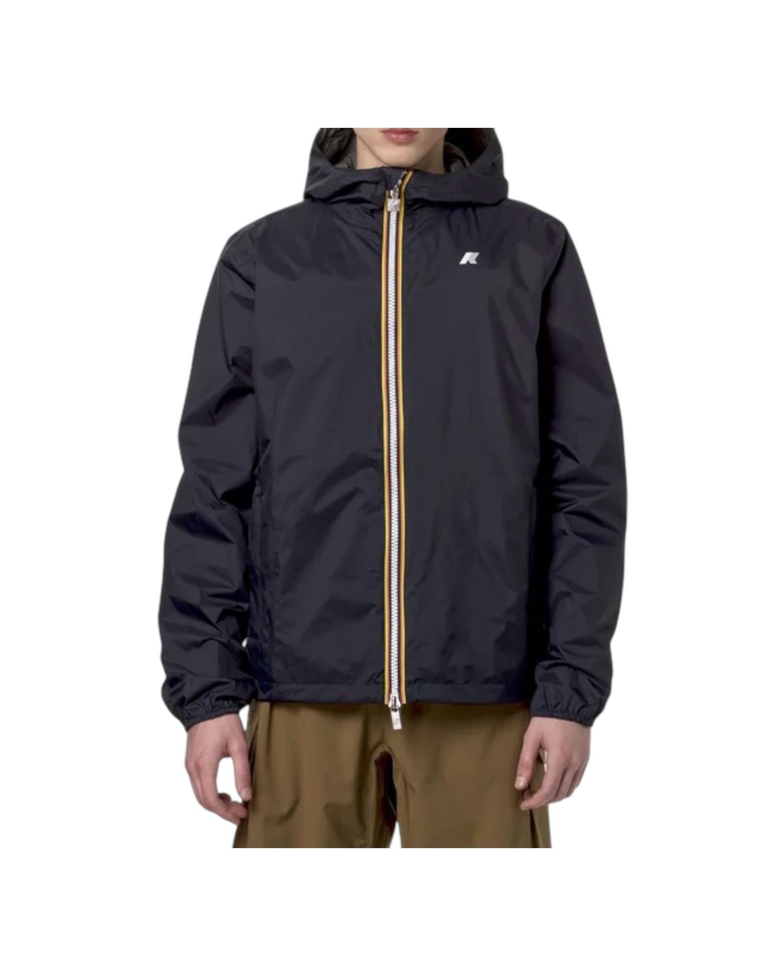Giacca corta Jake reversibile blue depth beige. K2124EW B1A K-way