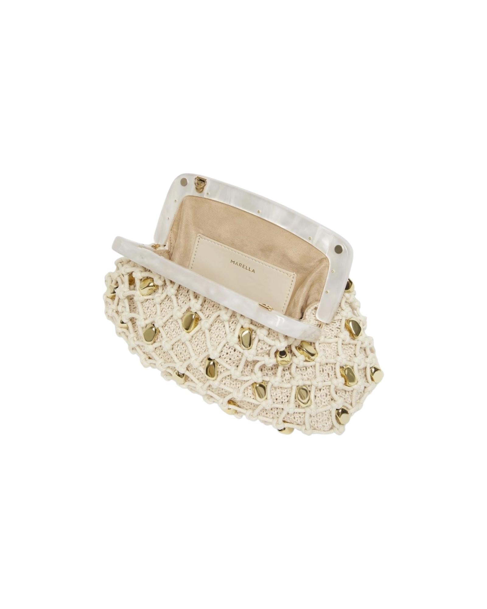 Pochette in rafia con intreccio FASCIA 003 MARELLA 