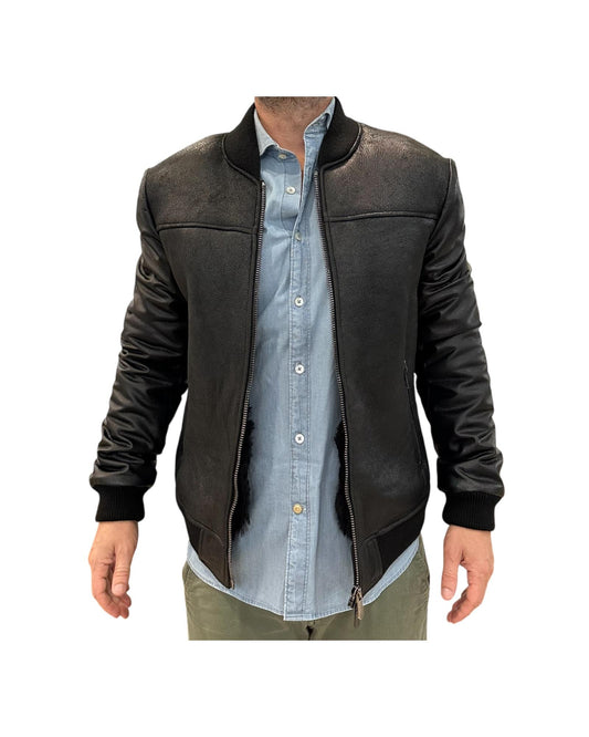 Montone Nero Uomo P677MONTONE NERO BLUsotto 