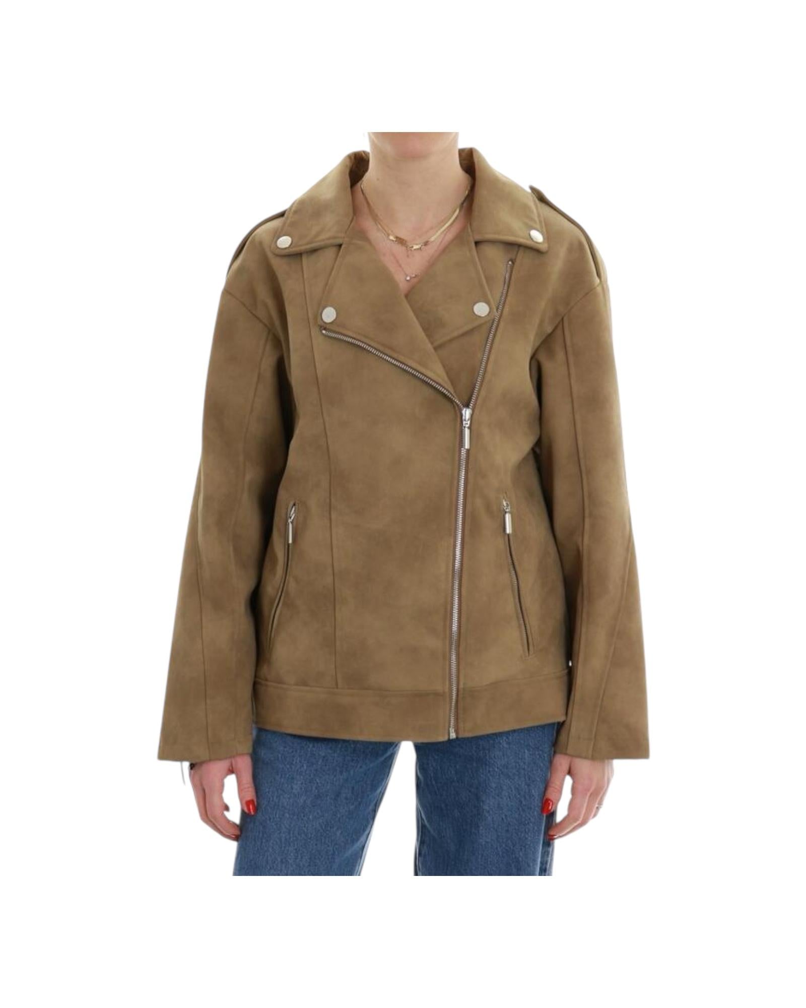 Beige leatherette jacket