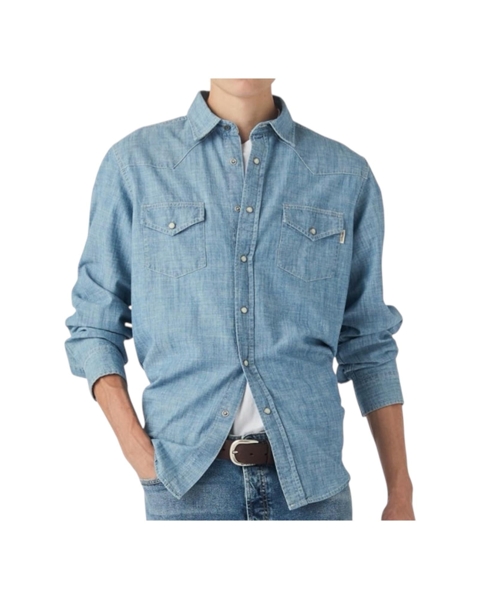 Camicia Uomo Martin in denim chambray RRU400CG370111 C0999 ROY ROGER'S 