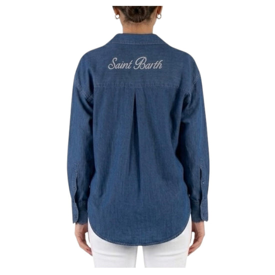 Camicia in chambray Denim CYS0001 01122L MC2 SAINT BARTH 