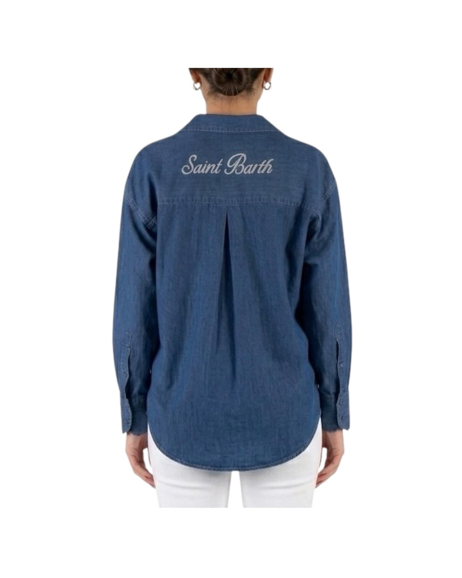 Camicia in chambray Denim CYS0001 01122L MC2 SAINT BARTH 