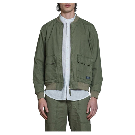 Bomber in cotone fiammato Military green SUSSEX SLBC03 IMPURE 