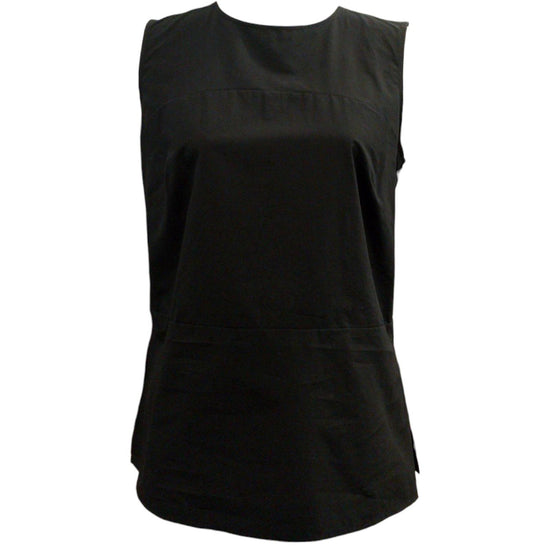 Top in popeline nero. PCH DT9180 NERO OTTOD'AME 