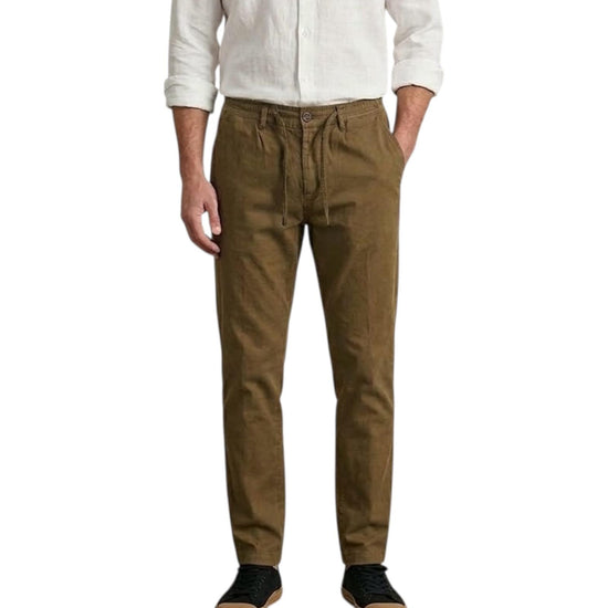 Pantalone Bristol misto lino Jungle 019 BRISTOL MISTO LINO OLD JUNGLE MODFITTERS 