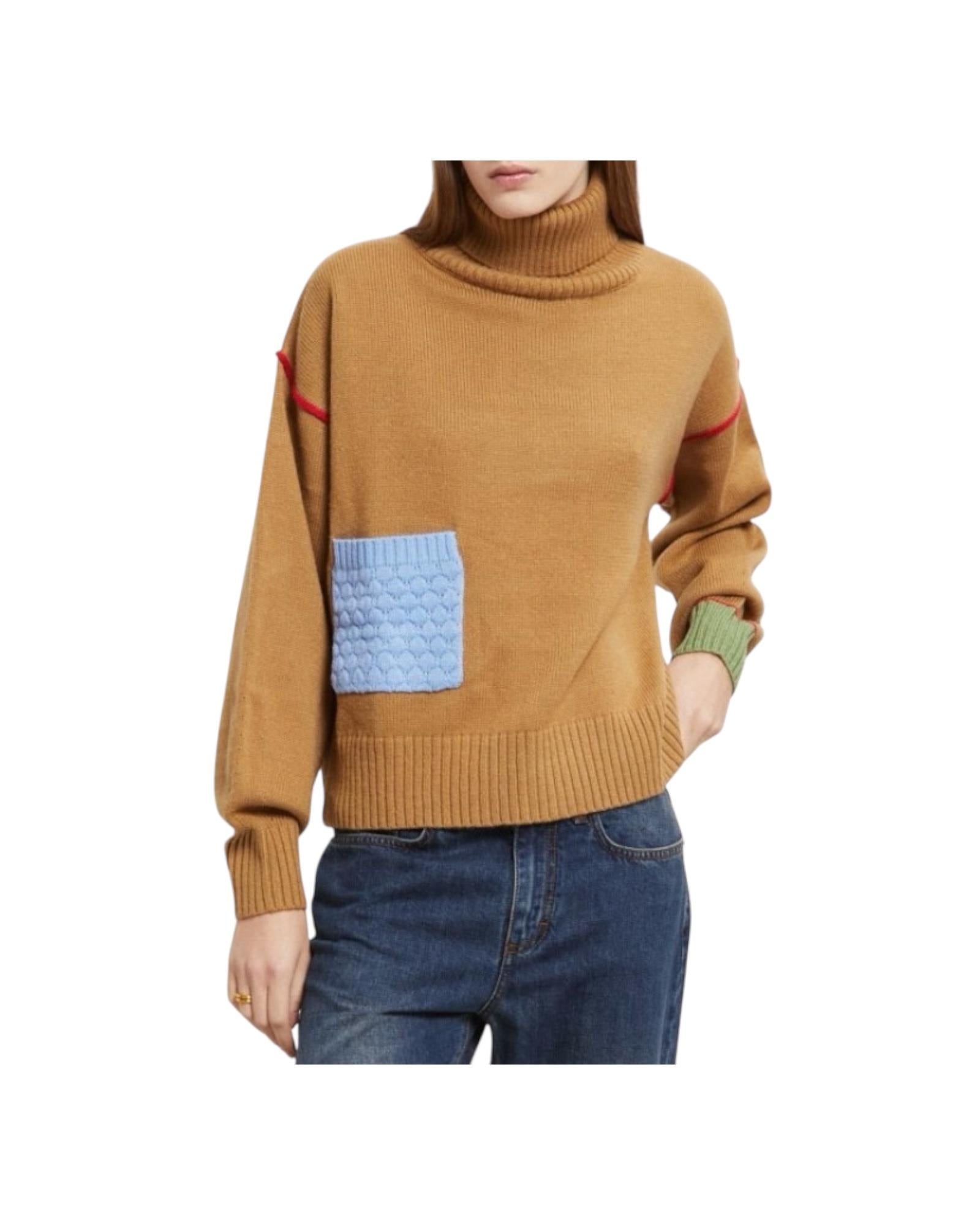 Maglia con dettagli a contrasto Sesamo WAM DK9221 SESAMO OTTOD'AME