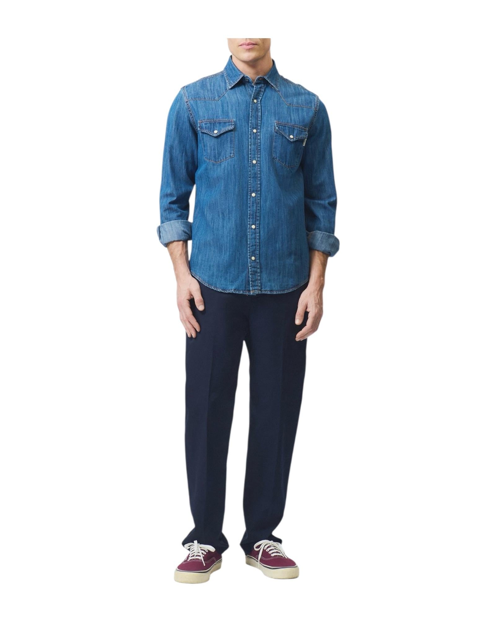 Camicia Martin Cobalt stone RRU400CG343161 C0999 ROY ROGER'S 