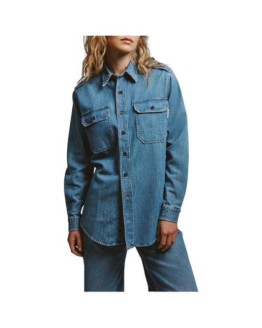 EVA X ROY ROGER'S - Camicia Military in denim RND90353D7482876 C0999 ROY ROGER'S 