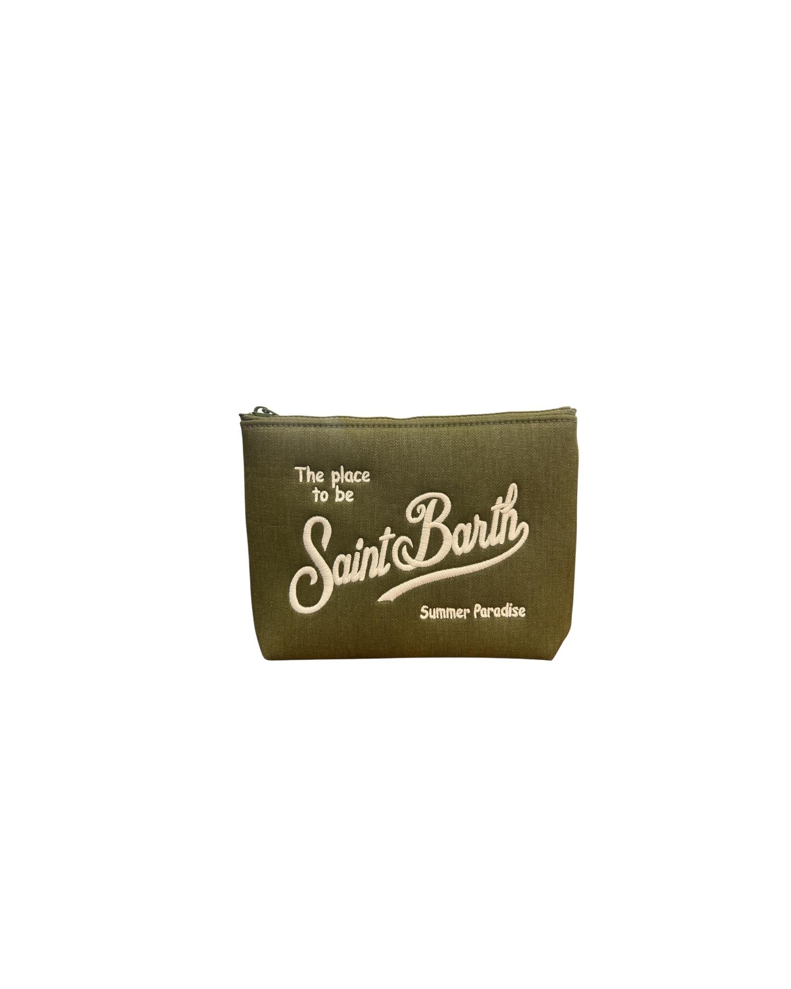 Pochette Aline Denim Verde ALI0007 01441L MC2 SAINT BARTH 