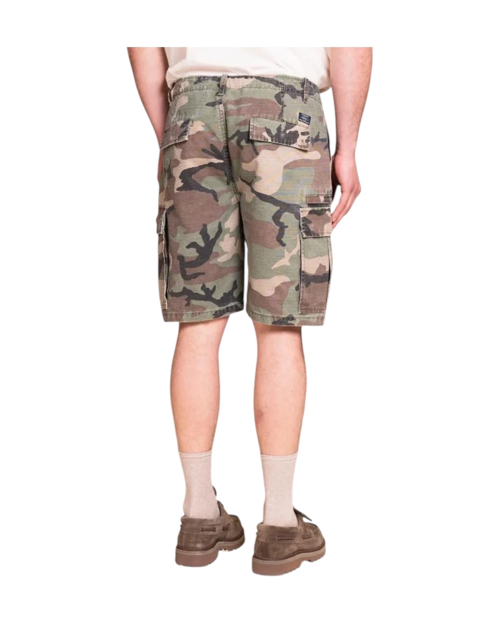 Bermuda cargo camouflage green. STONECAM RIPC08 IMPURE