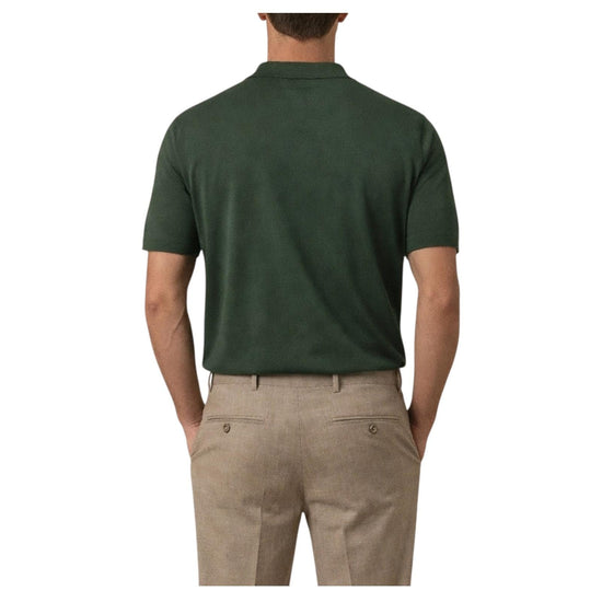 Polo senza bottoni Verde M5425 VERDE +39MAsq 