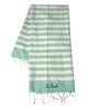 classic honeycomb fouta with stripes