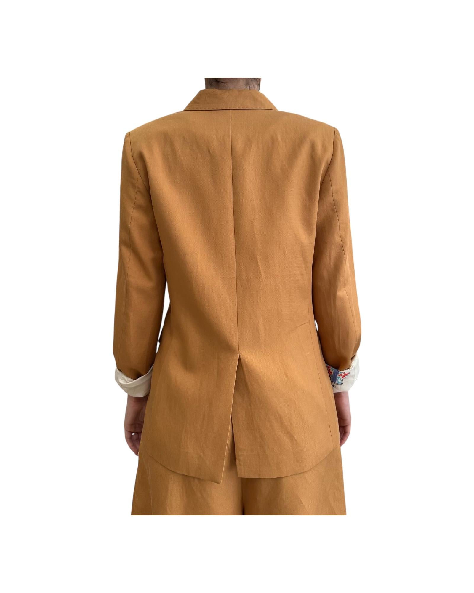 Blazer Doppio Petto Cognac SI95 0040 Since're Paris