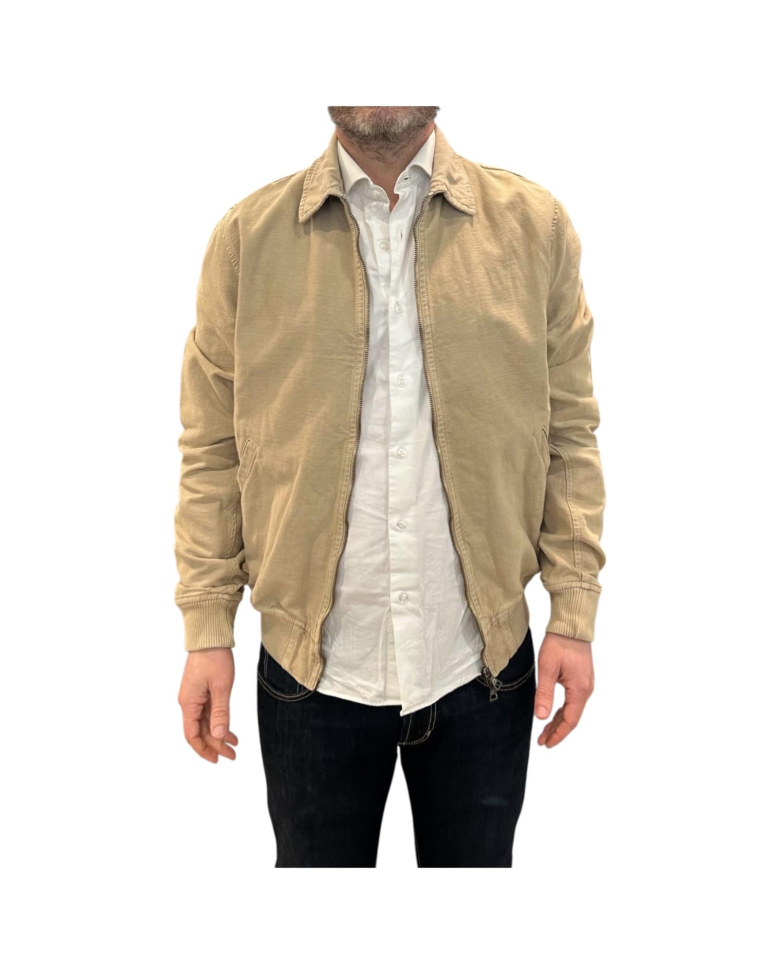 Bomber misto lino Hamilton Sand 6519 SAND BL'KER 