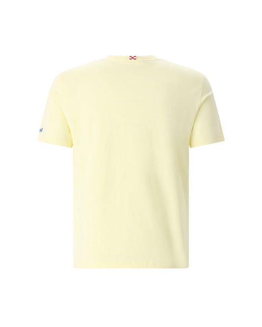 T-shirt Gialla con ricamo Hugo Spritz POT0001 01621L MC2 SAINT BARTH 