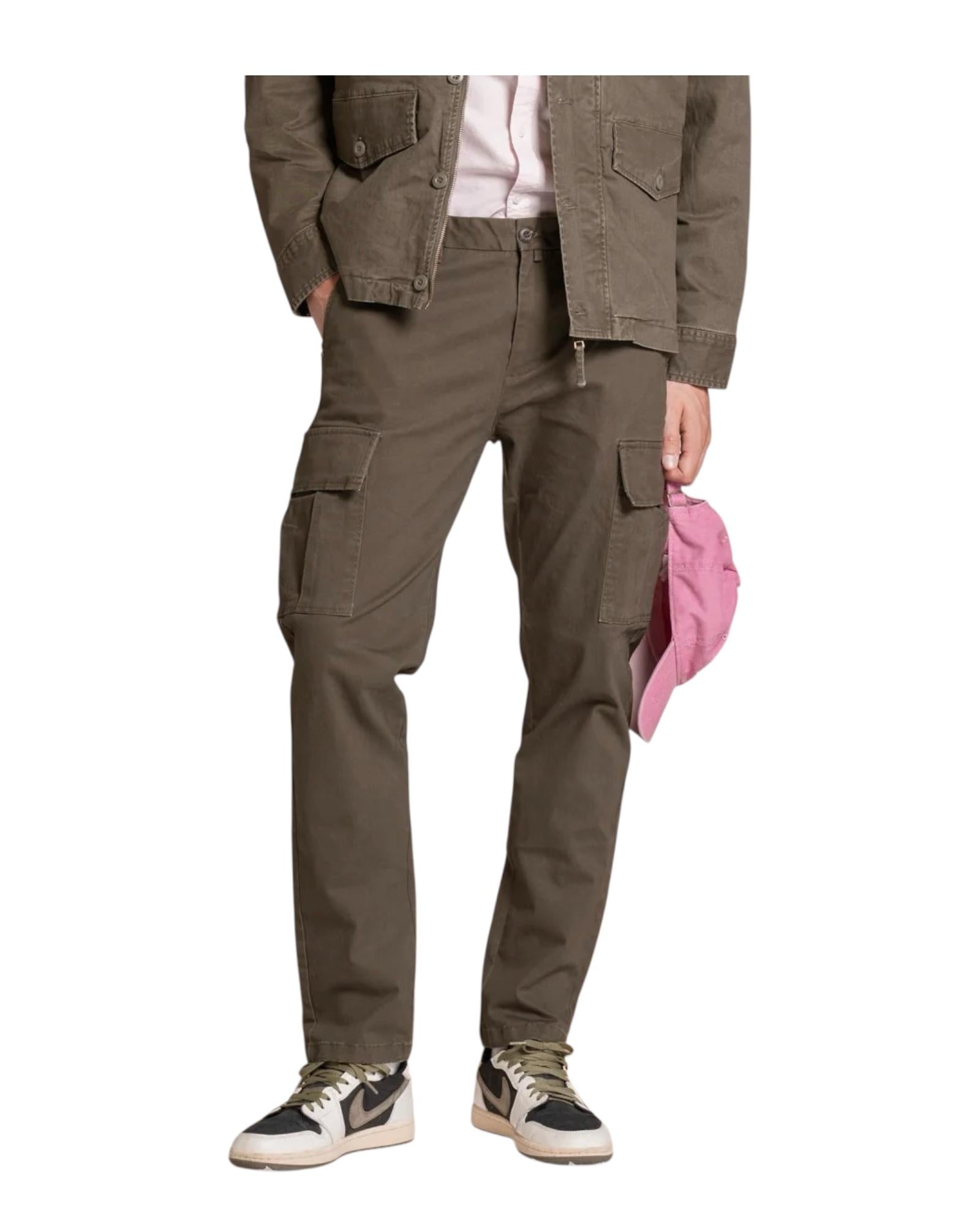 Pantalone Cargo in twill Military green NORMAN TWSC03 IMPURE 