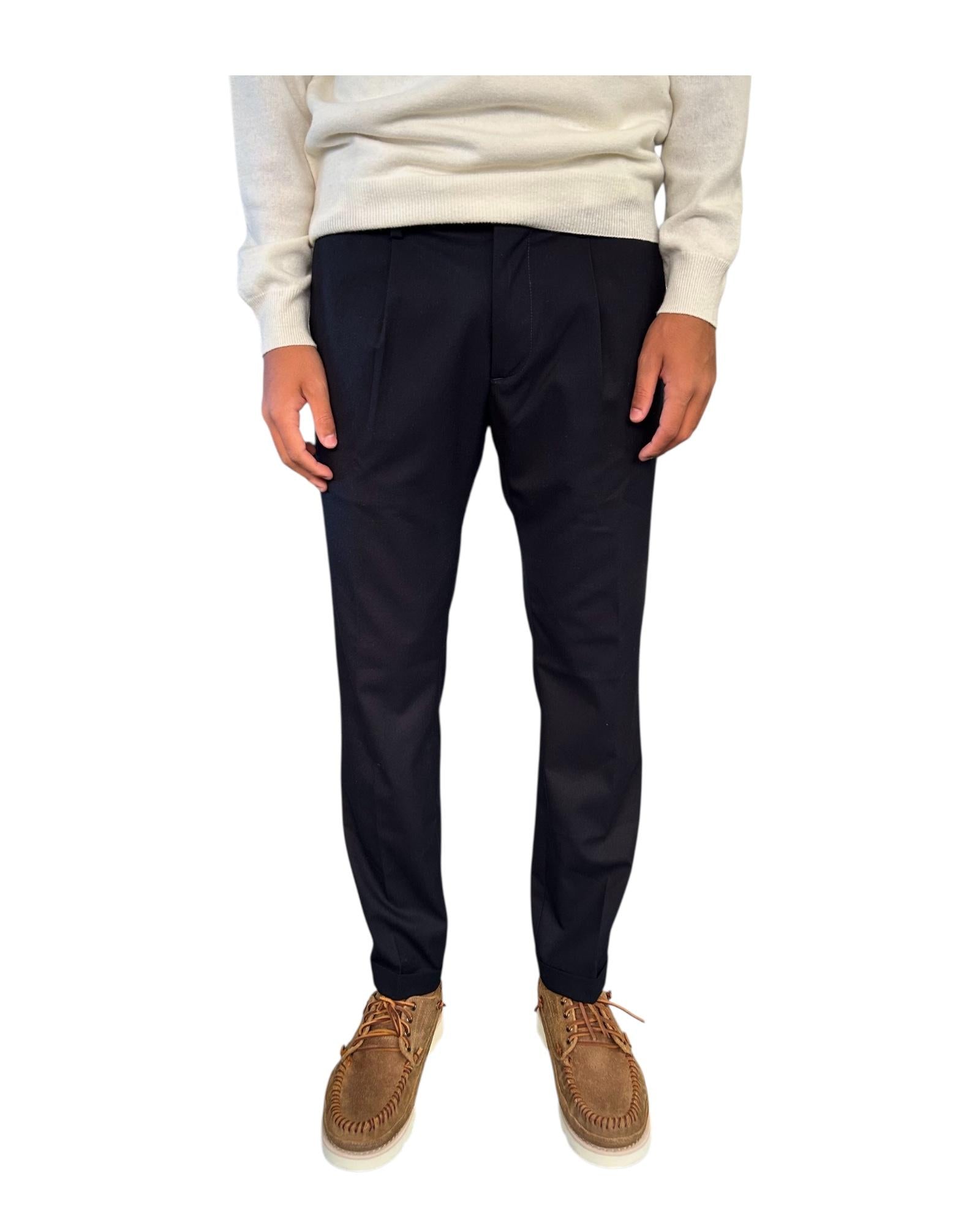 Pantalone Flanella Dark navy 045 REGENT FLANELLA DARK NAVY MODFITTERS