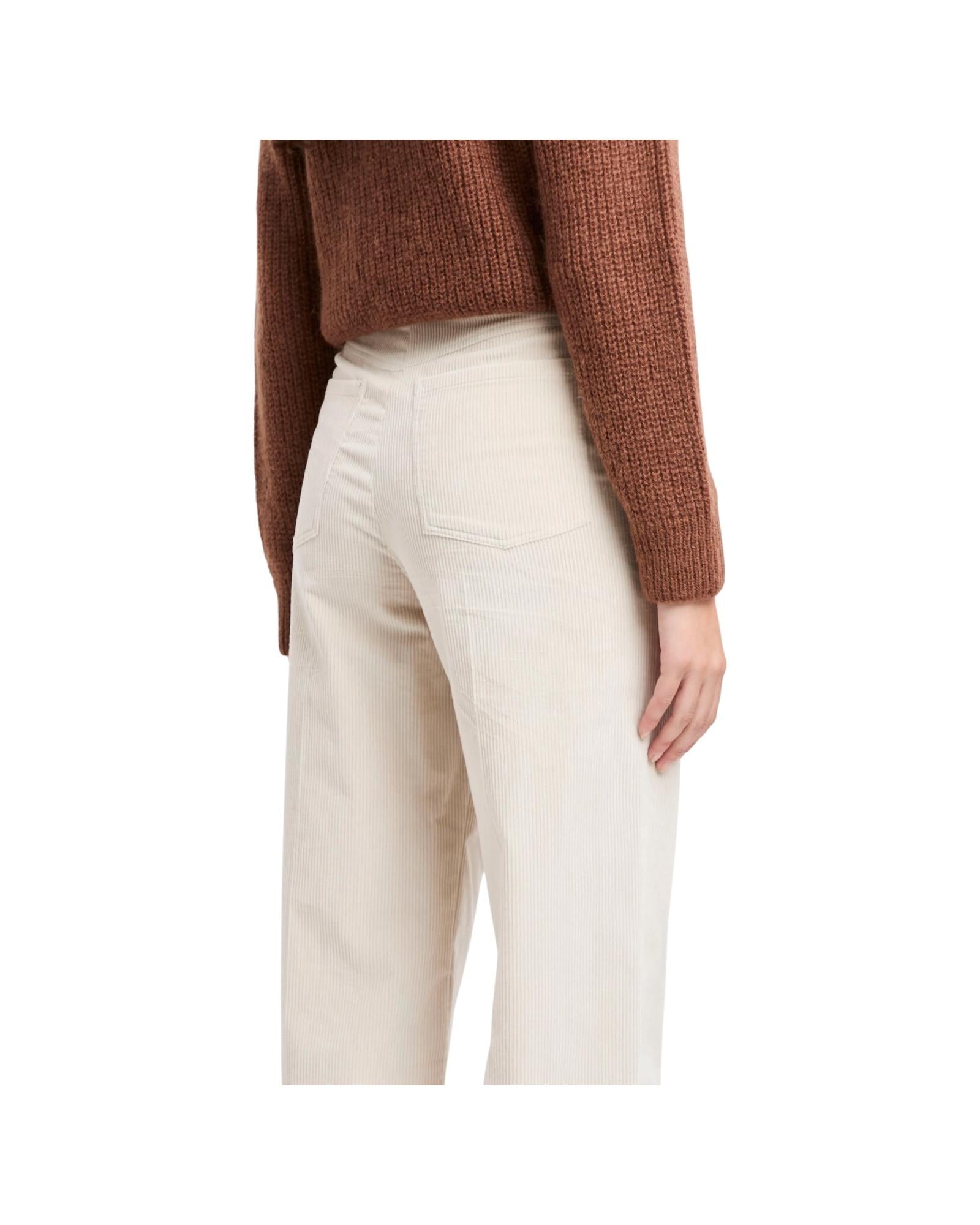 Pantalone in velluto Panna SUSINA 001 MARELLA 