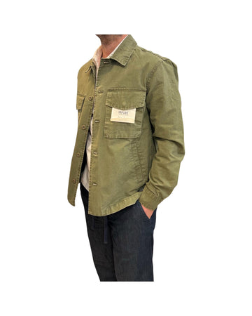 Overshirt in cotone Wash Military green GATOR SLBC03 IMPURE 
