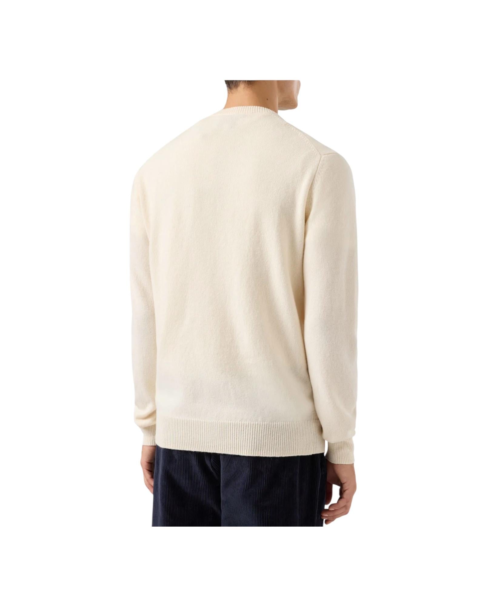 Maglione Regent in lambswool Panna REGE011 00040I MC2 SAINT BARTH 