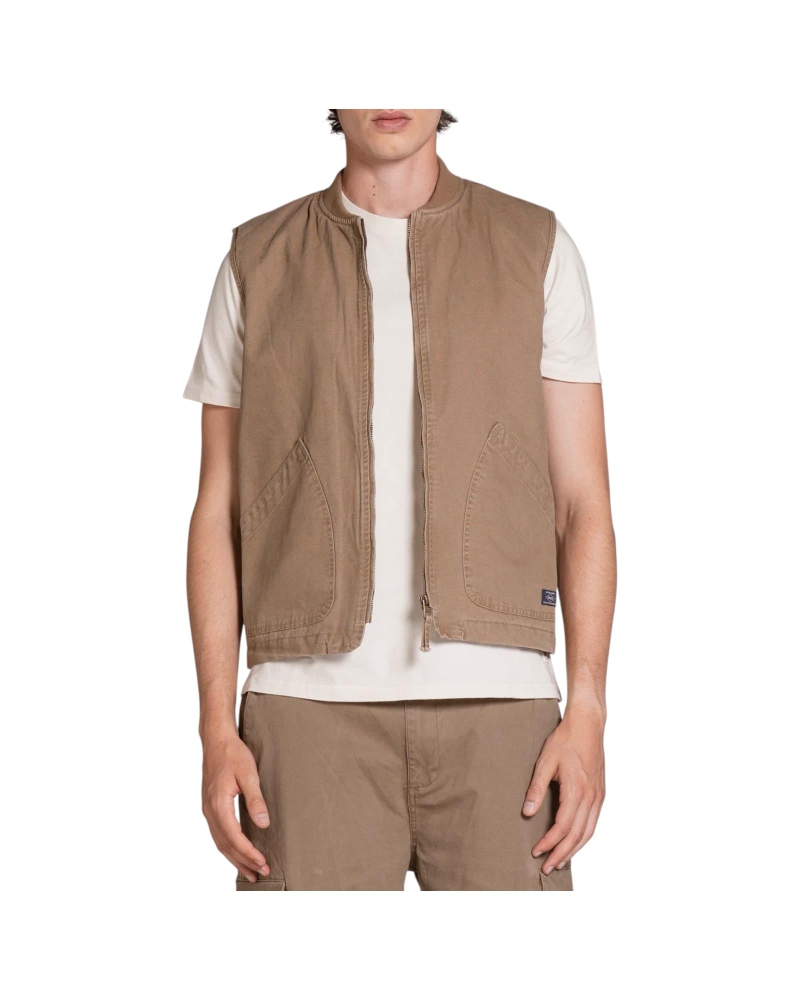 Gilet in canvas Kaki TERRY CNV224 IMPURE