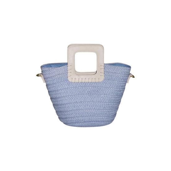 Mini bag in paglia Sky blue SW0025 SKY BLUE F**K 