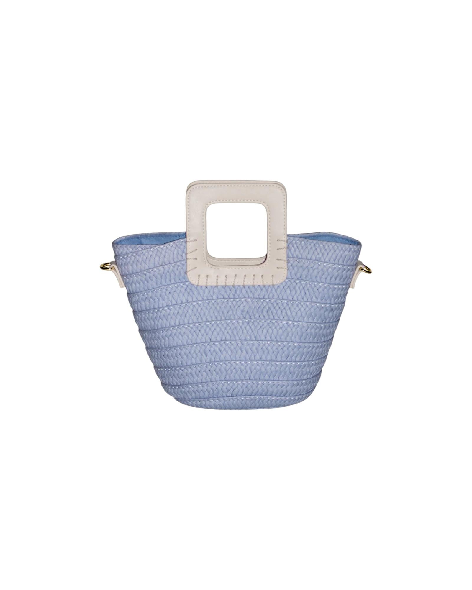 Mini bag in paglia Sky blue SW0025 SKY BLUE F**K 