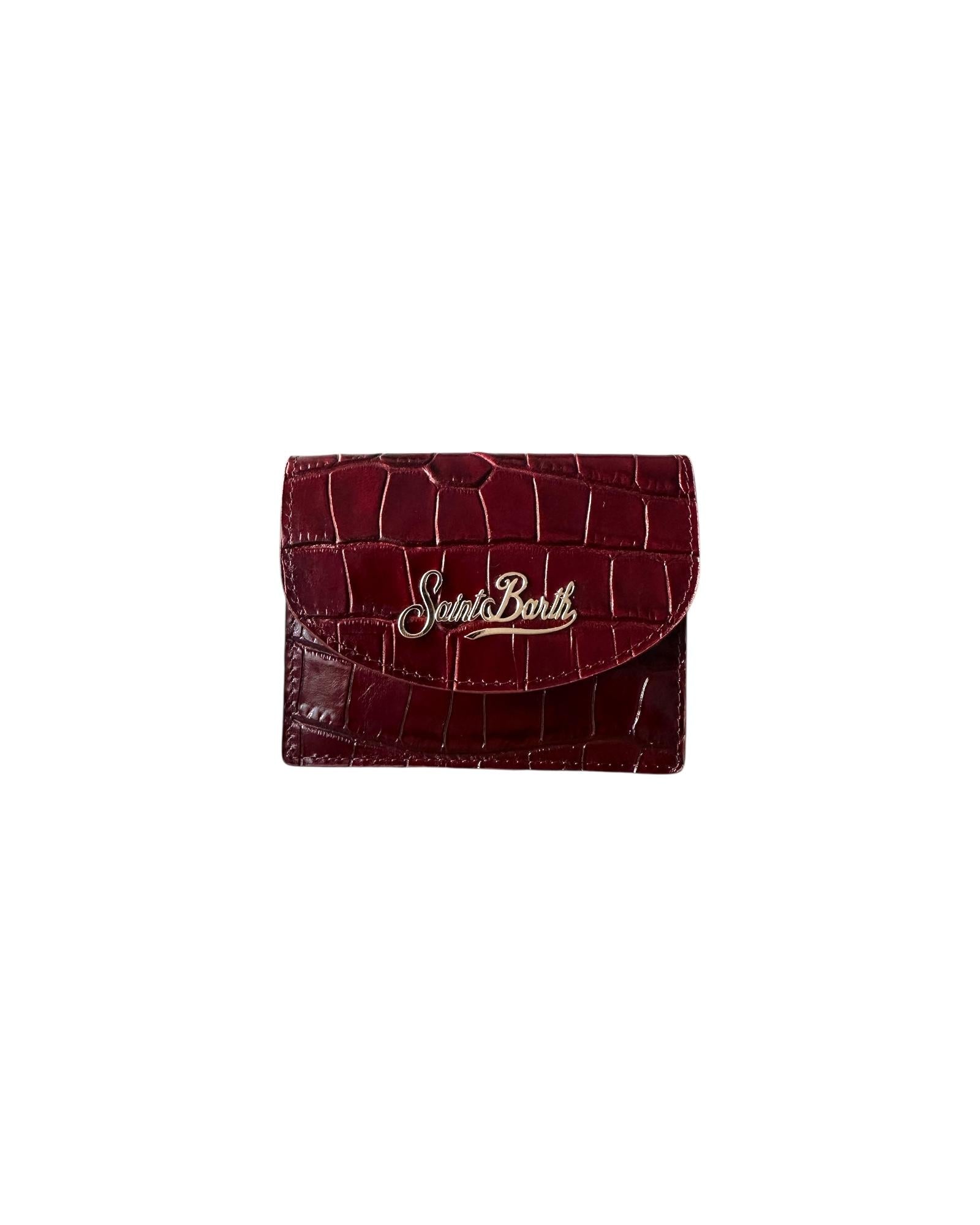 Porta carte printed croco Bordeaux CARDH01 00510I MC2 SAINT BARTH 