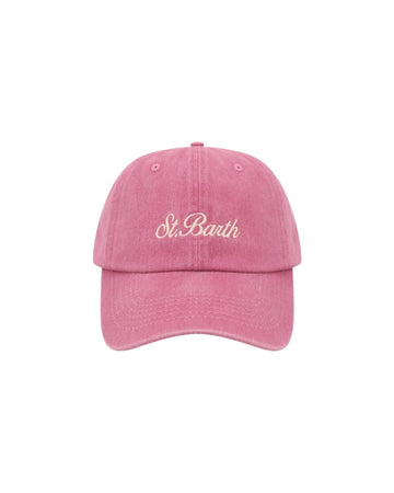 Cappellino Davis con ricamo Saint Barth Rosa DAS0004 02767L MC2 SAINT BARTH 