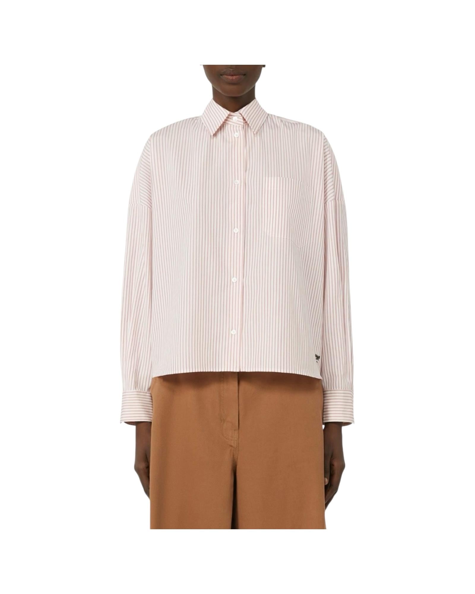 Camicia Over in cotone Rosa AUREO 051 MAX MARA WEEKEND 