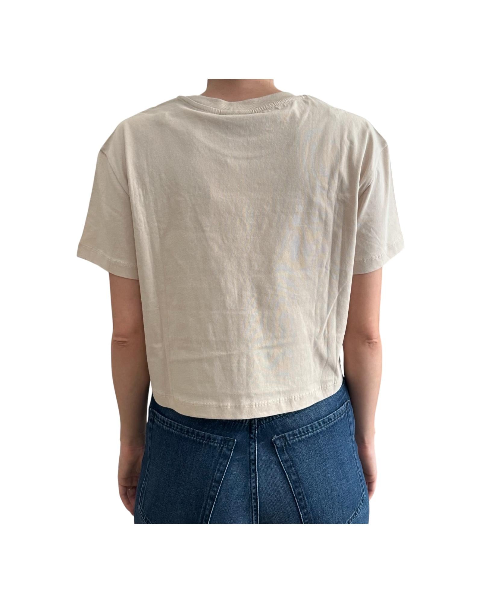 T-shirt crop Arukia beige ARUKIA 40019 SAVE THE DUCK 