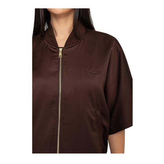 Bomber manica 3/4 Brown BWHILLCRB6 BROWN BOMBERS ORIGINAL 