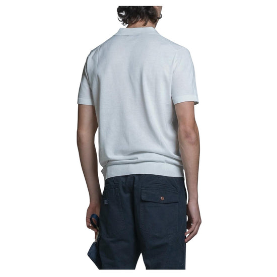 Polo skipper in cotone Crepe White CLARK CRPC24 IMPURE 