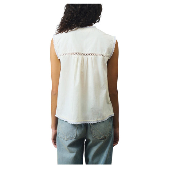 Camicia smanicata farm con ricami Light yellow ROG0142CS390124 C0162 ROY ROGER'S 