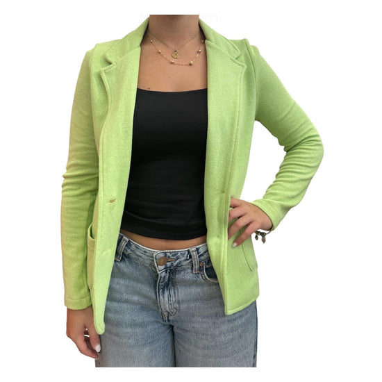 Blazer in cotone Verde GIACCA COTONE VERDE LIME SUSAN DI 
