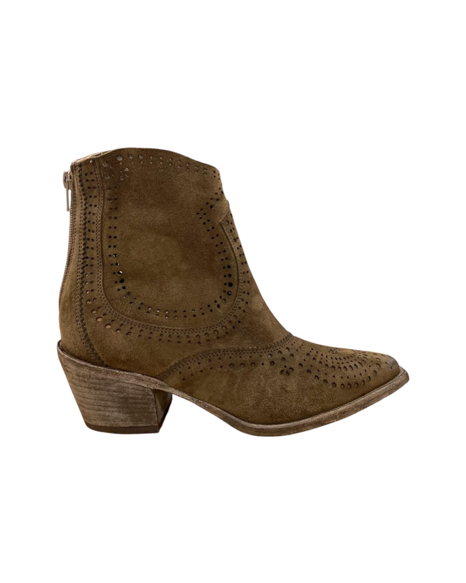 Texano in pelle scamosciata Cuoio 2926 CUOIO CURIOSITE' 