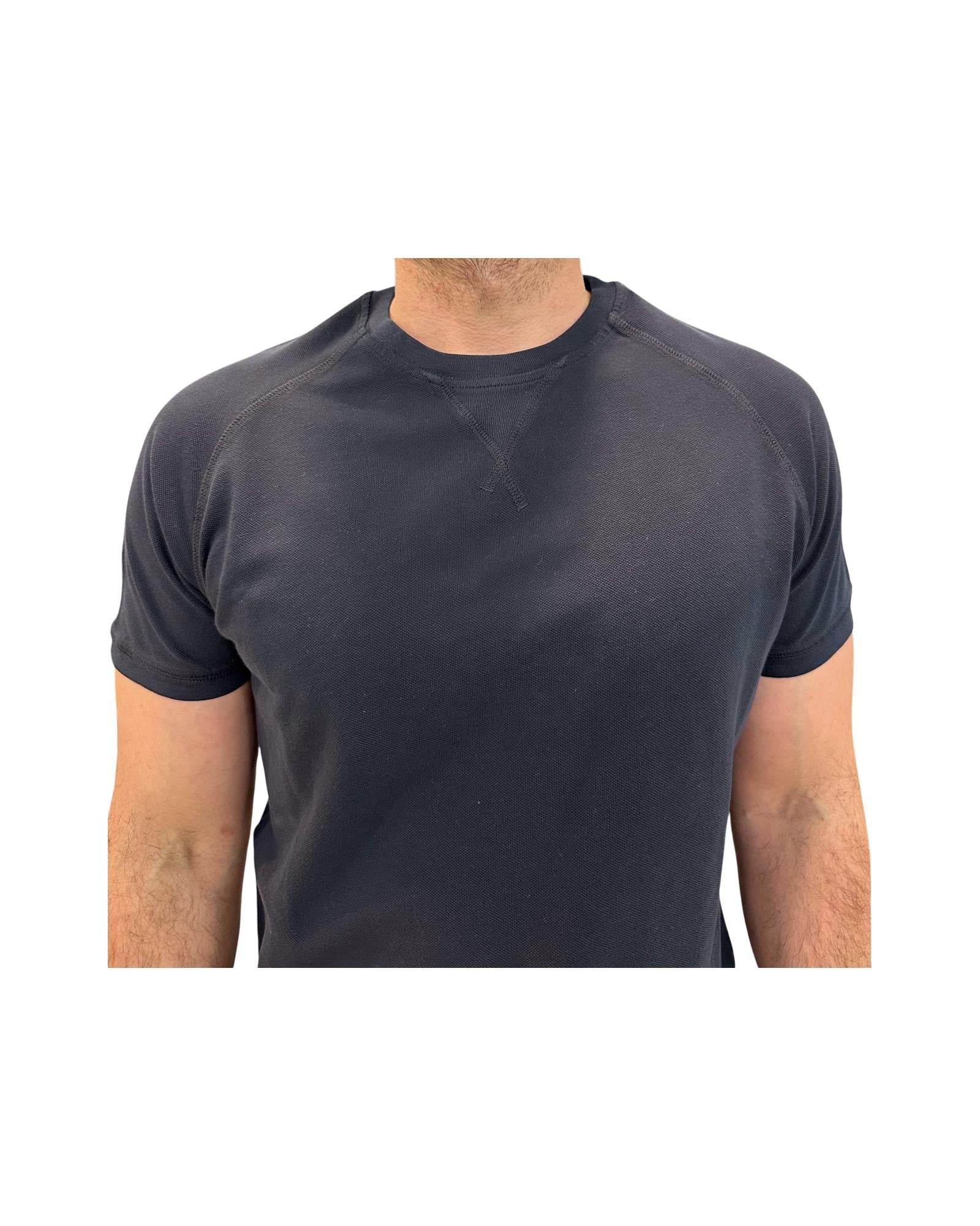 T-shirt Uomo Salem Raglan Piquet Navy 1006 03 NAVY BL'KER 