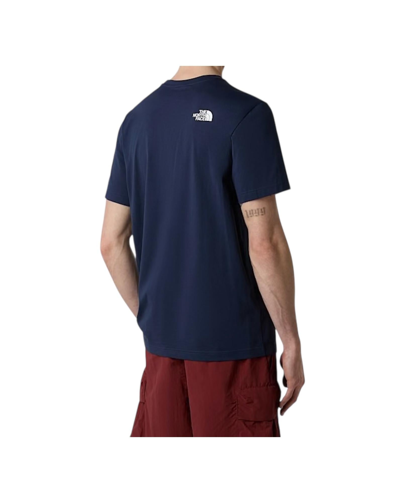 T-shirt Simple Dome Summit navy NF0A87NG SUMMIT NAVY THE NORTH FACE 