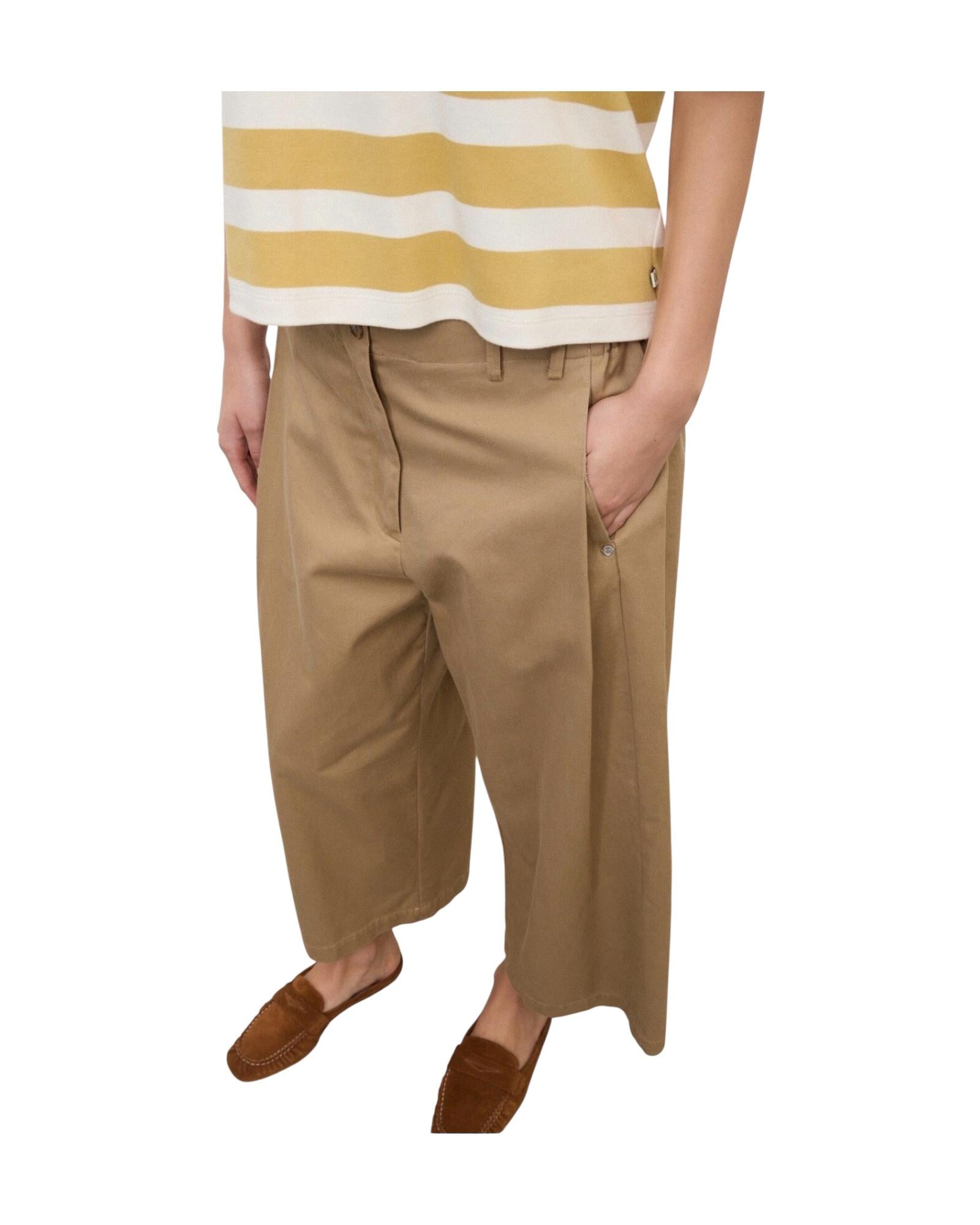 Pantalone cropped in cotone Corda LDR DP0037 CORDA OTTOD'AME 