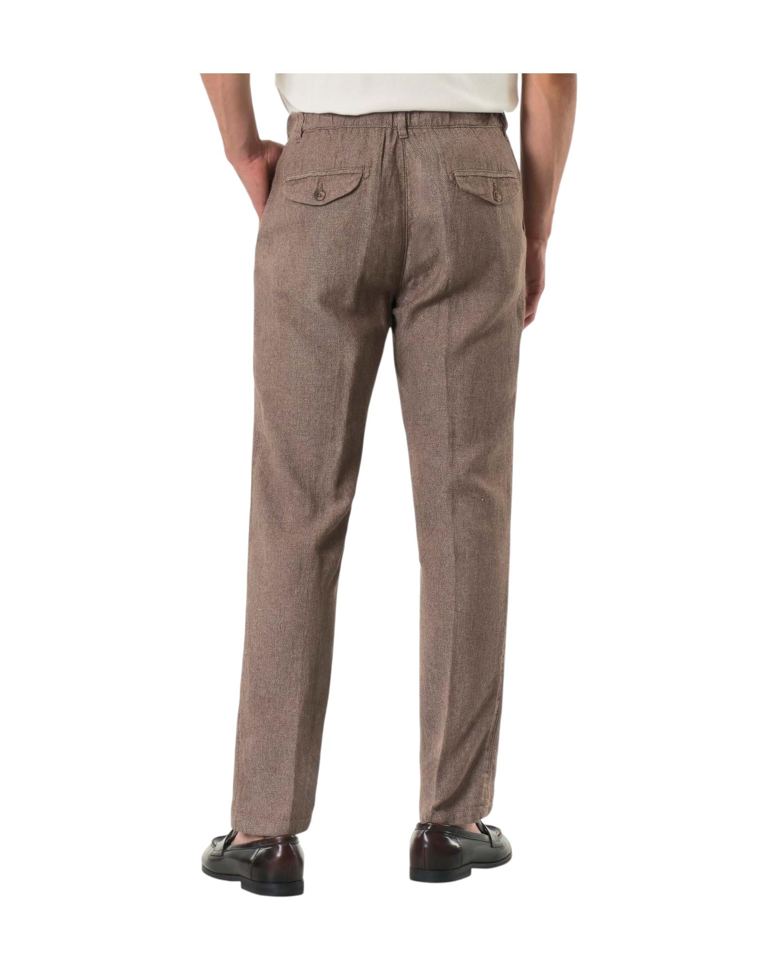 Pantalone misto lino Coffee Brown AU25S30PA PA1442 COFFEE BROWN ALLEY DOCKS 