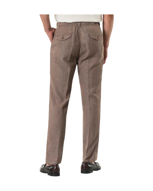 Pantalone misto lino Coffee Brown AU25S30PA PA1442 COFFEE BROWN ALLEY DOCKS 