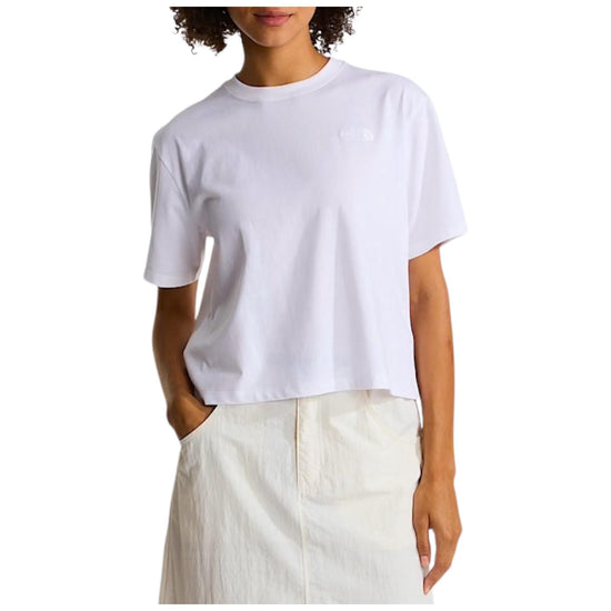 T-shirt evolution simple dome cropped relaxed White W EVO SD RELAXED WHITE THE NORTH FACE 