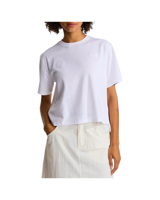 T-shirt evolution simple dome cropped relaxed White W EVO SD RELAXED WHITE THE NORTH FACE 