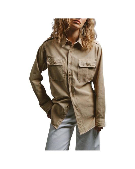 EVA X ROY ROGER'S - Camicia military in gabardina RND90353P4732718 C0012 ROY ROGER'S 