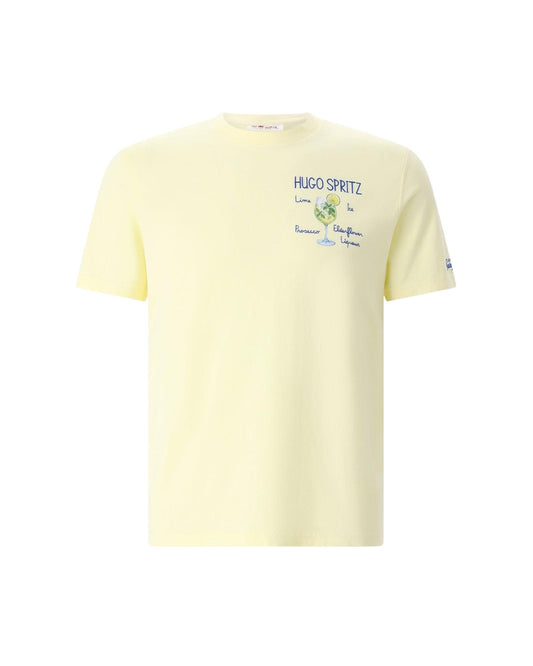 T-shirt Gialla con ricamo Hugo Spritz POT0001 01621L MC2 SAINT BARTH 