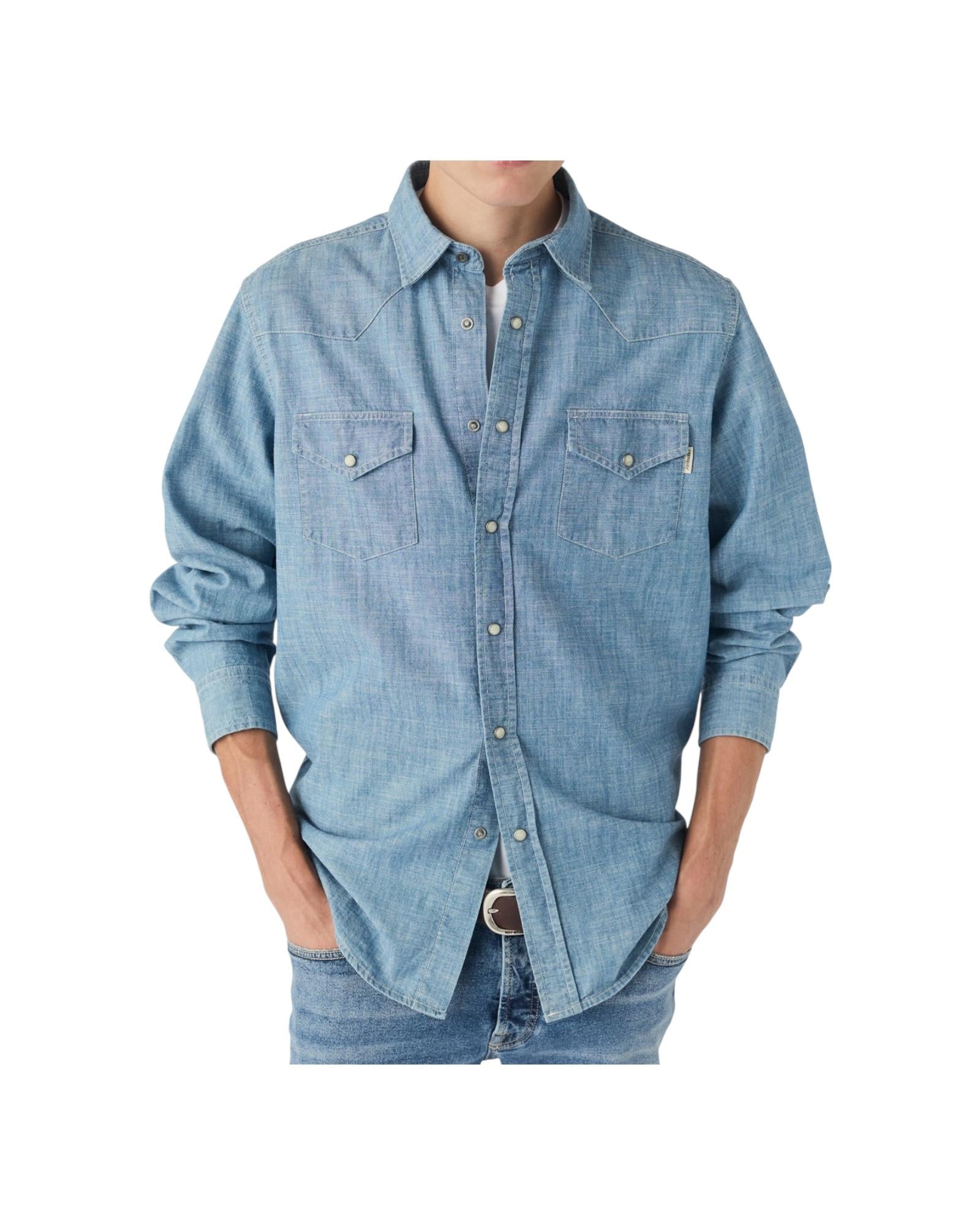 Camicia Uomo Martin in denim chambray RRU400CG370111 C0999 ROY ROGER'S 
