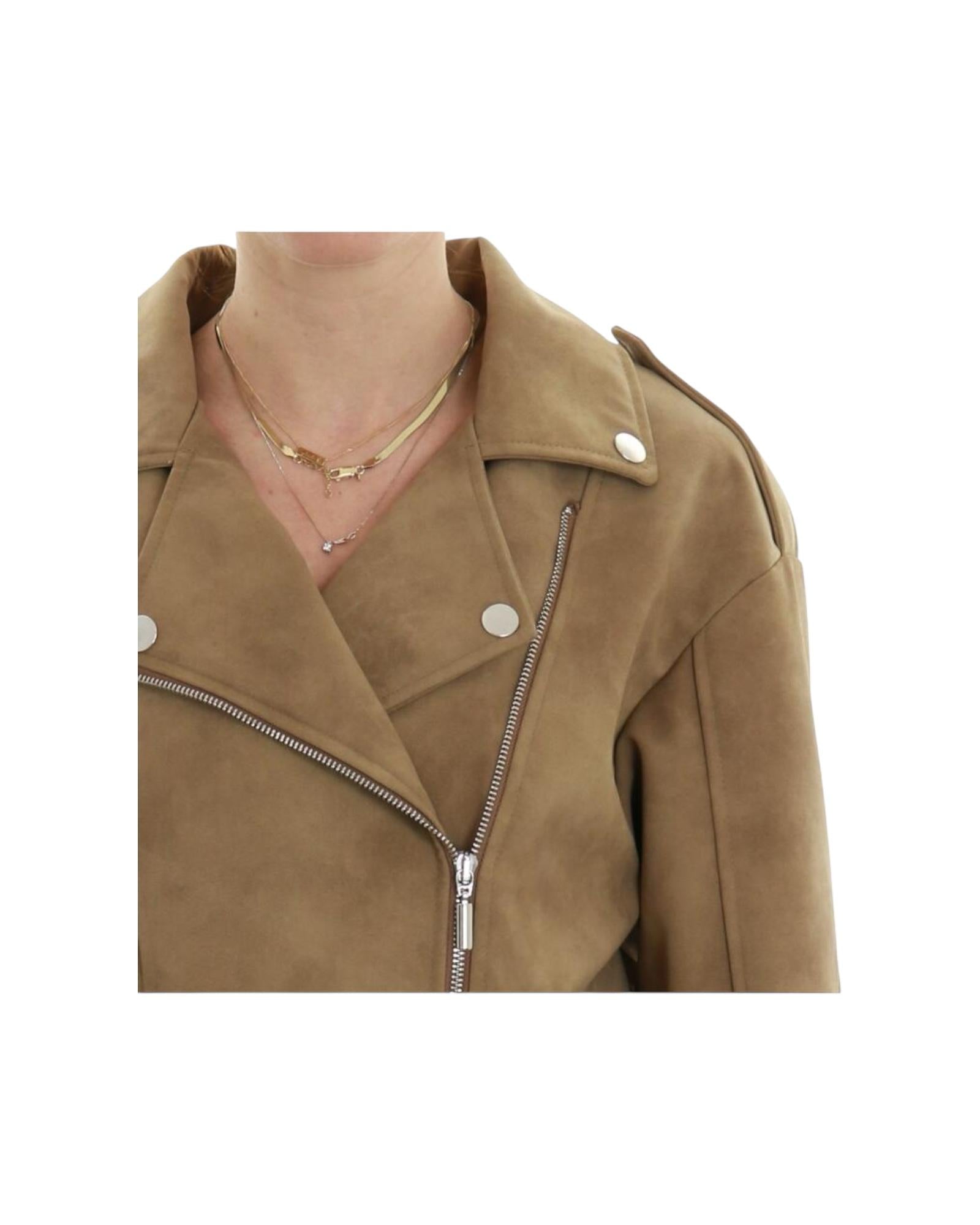 Beige leatherette jacket