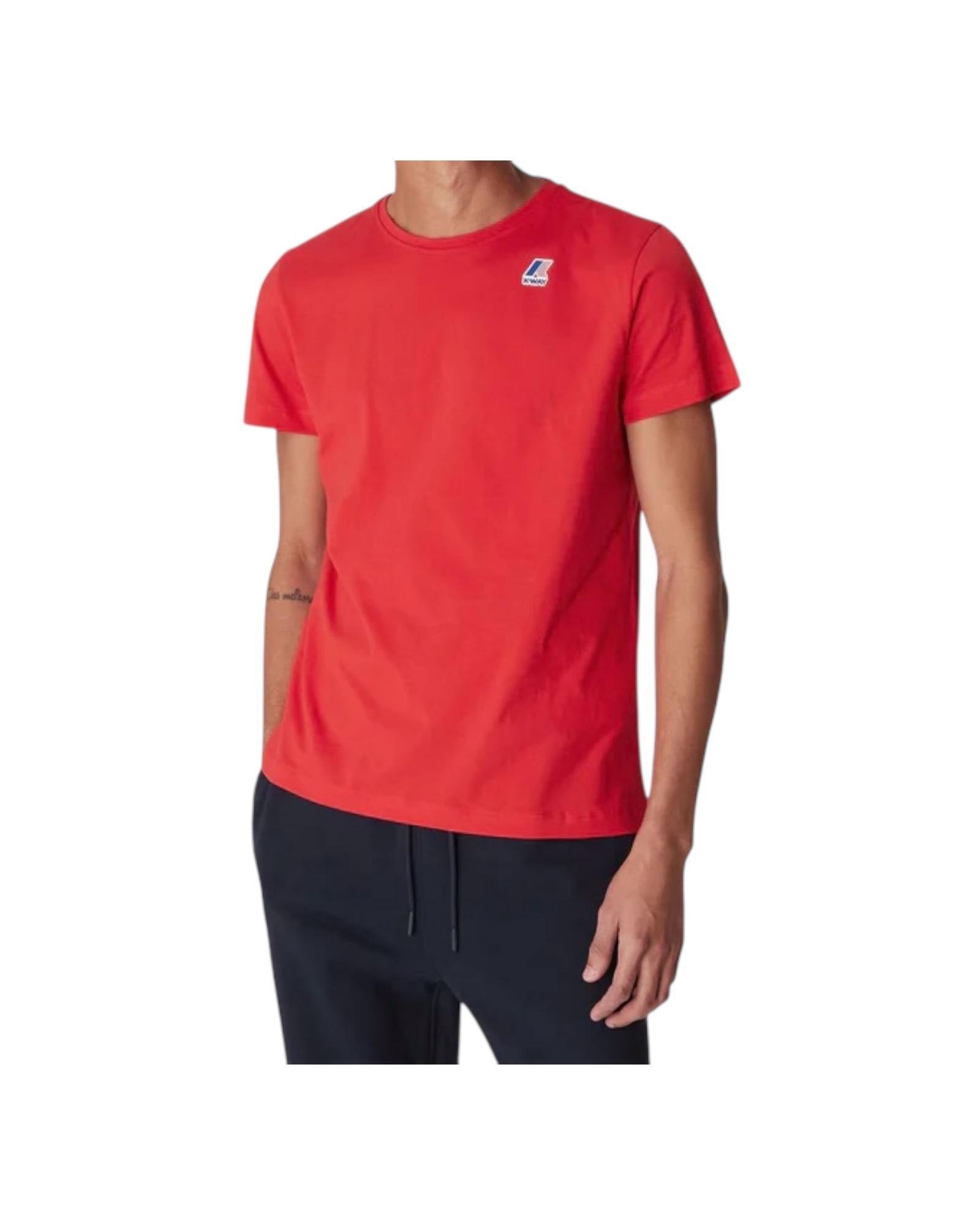 T-shirt Le Vrai Edouard, red jasper. K007JE0 703 K-way
