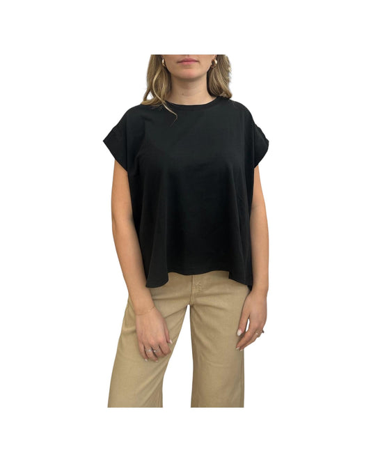 Top in jersey dyed Black RND90308CR230569 C0020 ROY ROGER'S 